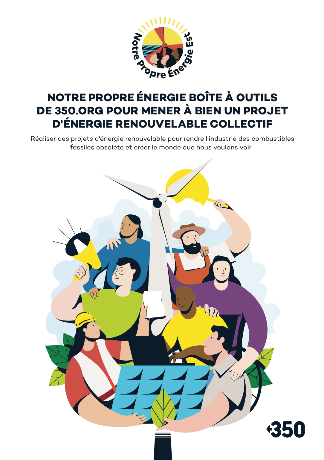 Couverture de la boîte à outils : OurOwn Power : 350's Community-led Renewable Energy Toolkit (en anglais)